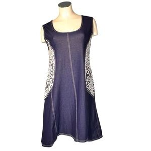 LAURA HLAVAC Stretch Denim Sleeveless Dress Women's Size M